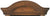 AMS Wanduhr 53x27x13 cm Holz • Mechanisches 14-Tage-Uhrwerk • Manuelle Schlagabschaltung