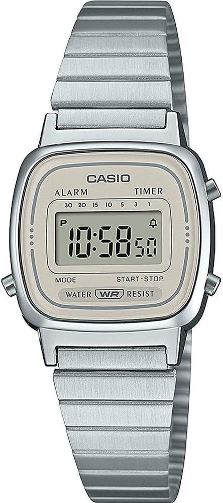 Casio Collection LA670WEA-8AEF Uhr • Edelstahlarmband • Digital