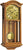 AMS Wanduhr 67x27x15 cm Holz • Mechanisches Uhrwerk • Bim-Bam Schlag
