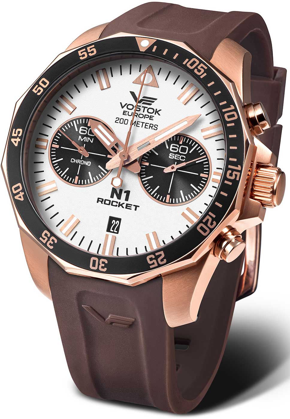 Vostok Europe N1 Rocket 6S21-225B619 Herren Uhr • Quarz-Chronograph • 20 Bar Wasserdichtigkeit