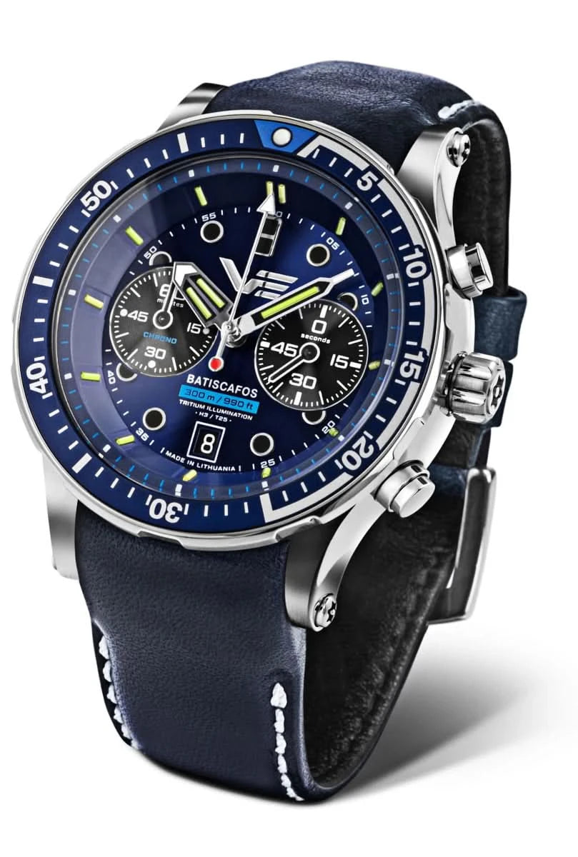 Vostok Europe Batiscafos 6S21-511A772 Herrenuhr • Tritium-Röhrchen • 30 ATM