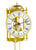 Hermle Wall Clock 62x15x10 cm Metal • 8-day weight-driven movement • Bell strike