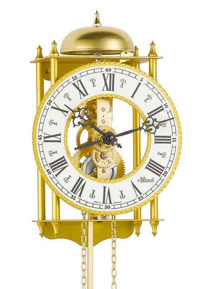 Hermle Wall Clock 62x15x10 cm Metal • 8-day weight-driven movement • Bell strike