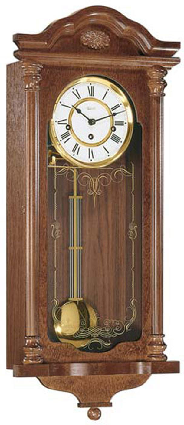 Hermle Wanduhr 68x29x11 cm Holz • Westminster Melodie • Automatische Nachtabschaltung