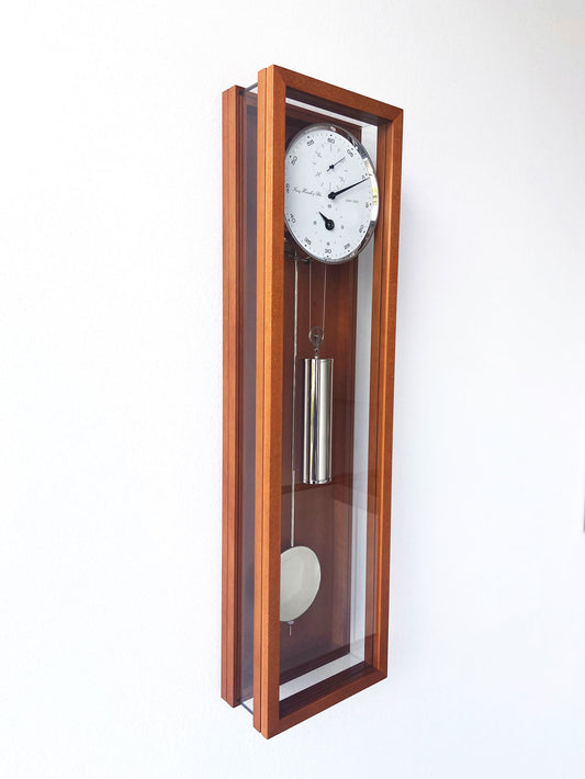 Hermle Wanduhr 86x23x13 cm Holz • Modernes Design • Präzisionsuhrwerk