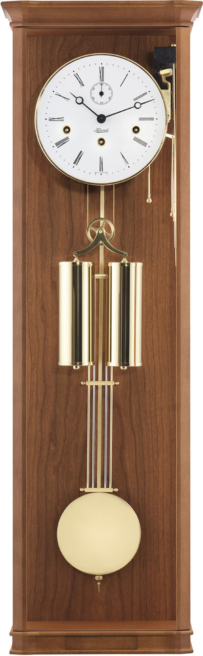 Hermle Wanduhr 87,5x25x13,5 cm Holz • Westminster Gong • Mechanisches Uhrwerk