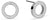 Round stud earrings with stones - Bering Jewelry Model: 718-17-05