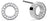 Runde Ohrstecker mit Steinchen besetzt - Bering Jewelry Modell: 721-17-05