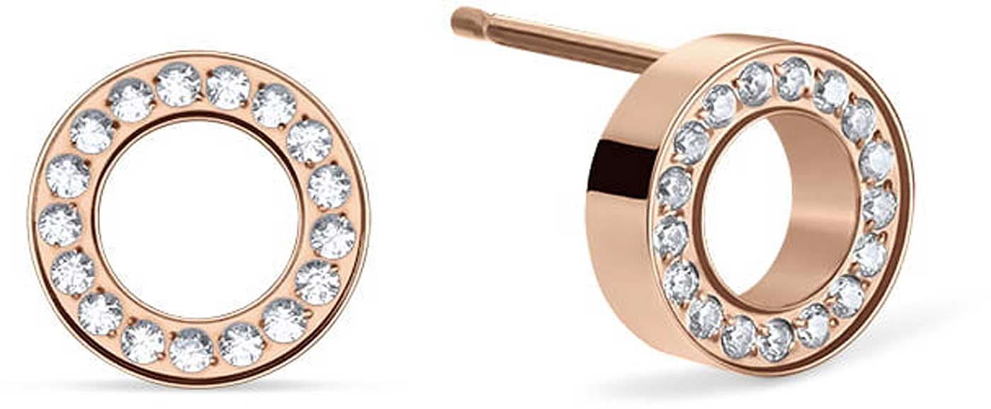 Round stud earrings with stones - Bering Jewelry Model: 721-37-05