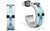 Square Hoop Earrings made of Stainless Steel with Stones - Bering Jewelry Model: 725-1130-05