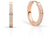 Bering Jewelry Reifenohrringe aus Edelstahl, roséfarben, mit Zirkonia