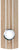 AMS Wanduhr 60x23x7 cm Holz • Modernes Design • Quarz Pendelwerk