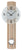 AMS Wanduhr 60x23x7 cm Holz • Modernes Design • Quarz Pendelwerk