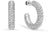 Kreolen aus Edelstahl mit Steinchen - Bering Jewelry Modell: 739-17-05