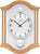 AMS Wanduhr 34x26x6 cm Holz • Doppeltes Pendel • Elegantes Design