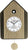 AMS Wanduhr 34x24x5 cm Holz • Kuckucksruf • Modern