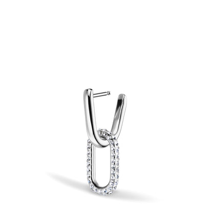 Arctic Pavé Ohrringe Silber Glänzend Edelstahl Zirkonia Kristallglas Zeitloses Design -BERING 755-17-05