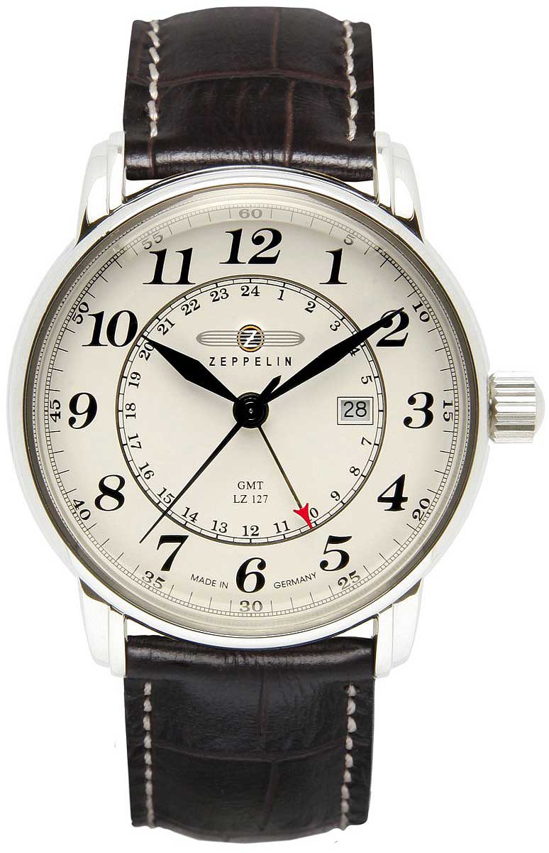 Zeppelin LZ127 Graf Zeppelin 7642-5 Herrenuhr • Made in Germany • Historisches Flieger-Design