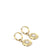Ohrringe, gold glänzend mit Arktisblumen-Motiv - BERING Modell: 765-259-05