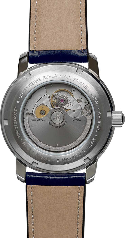 Herrenuhr Automatik Dual Time mit Lederarmband - Zeppelin Modell: 7668-3