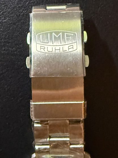 Herrenuhr, Automatik-Taucheruhr aus Edelstahl- Gelb - UMF Ruhla Modell: 1958M-5