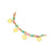 Prinzessin Lillifee 2033365 Armband Gold • IP-Gold-Beschichtung • Karabinerverschluss