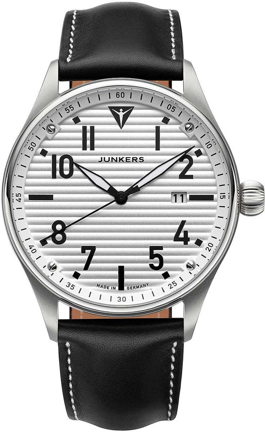 Junkers Flieger 9.02.03.03 Herren Uhr • Saphirglas • Wellblech-Zifferblatt