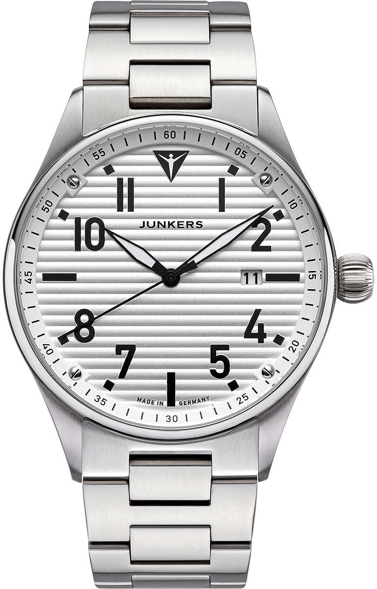Junkers Flieger 9.02.03.03.M Herren Uhr • Saphirglas • Wellblech-Design