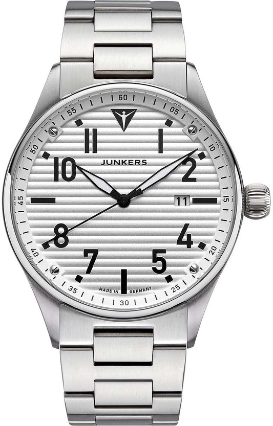 Junkers Flieger 9.02.03.03.M Herren Uhr • Saphirglas • Wellblech-Design