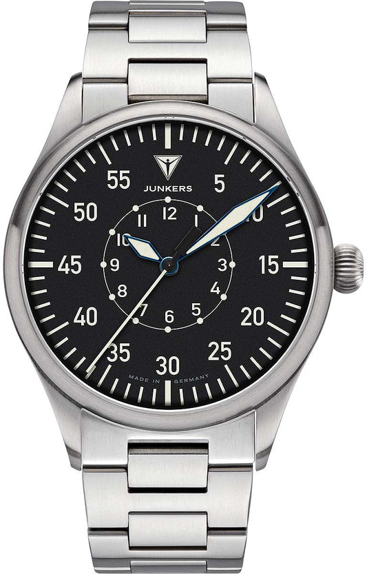 Junkers Baumuster B 9.20.02.02.M Herren Uhr • Saphirglas • Edelstahl Armband