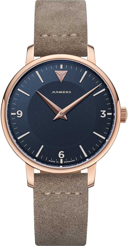 Junkers Therese 9.25.01.01 Damen Uhr • Bauhaus-Stil • Roségold