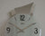 AMS Wanduhr 43x23x6 cm Metall • Geräuschloses Quarzwerk • Modernes Design