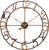 AMS Wanduhr 60 cm Ø Metall • Präzises Quarzwerk • Modernes Design