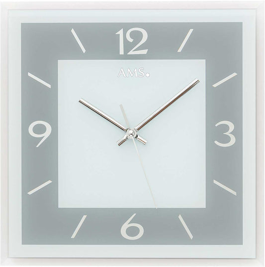 Wanduhr modern 30 x 30 x 3 cm - AMS Modell: 9573