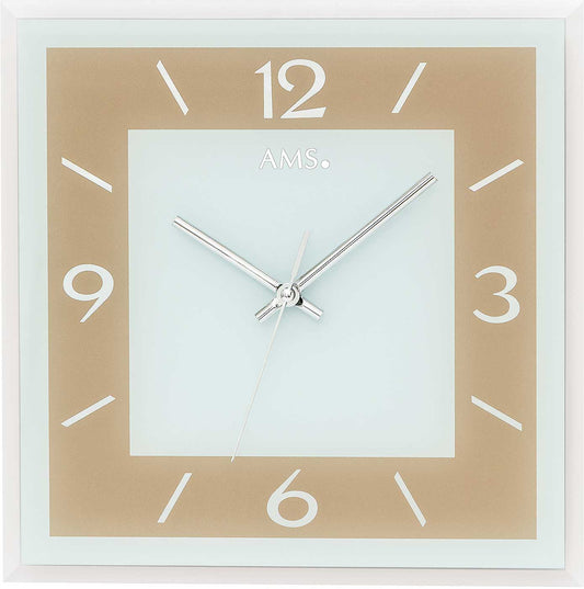Wanduhr modern 30 x 30 x 3 cm - AMS Modell: 9574
