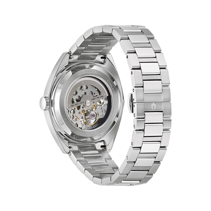 Bulova Surveyor 96A292 Herren Uhr • Automatikwerk • Skelettzifferblatt