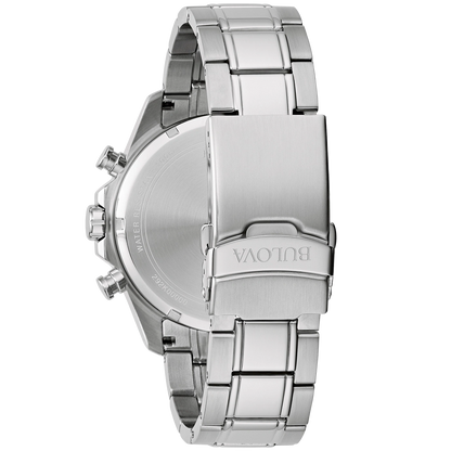 Bulova Marine Star 96B395 Herren Uhr • Funktionaler Chronograph • 10 Bar Wasserdichtigkeit