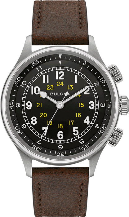 Bulova A-15 Pilot 96A245 Herren Uhr • Automatikwerk • Saphirglas