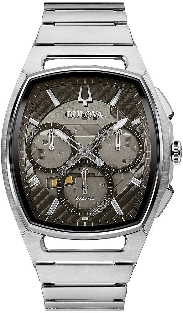 Bulova Curv 96A257 Herren Uhr • Gebogenes Chronographenwerk • Saphirglas