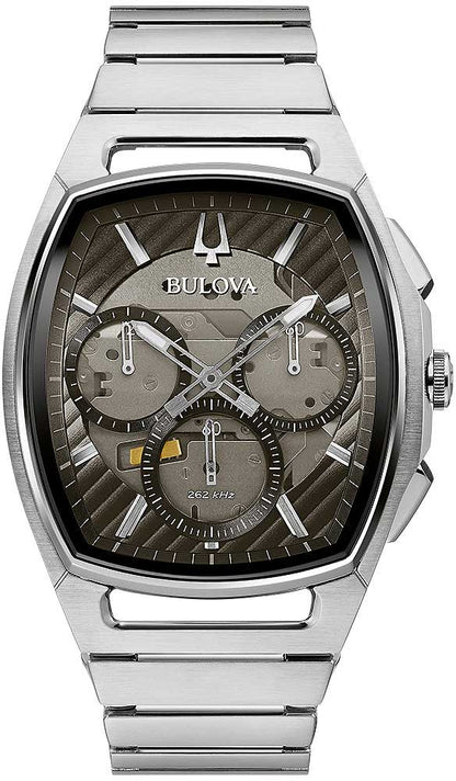 Bulova Curv 96A257 Herren Uhr • Gebogenes Chronographenwerk • Saphirglas