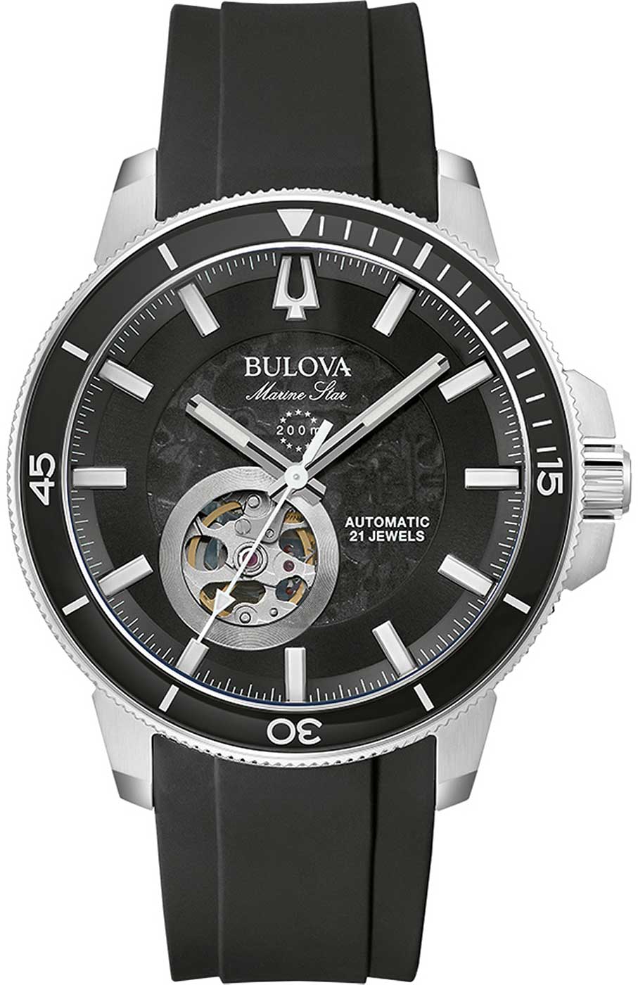 Bulova Marine Star 96A288 Herren Uhr • Automatik • 20 Bar Wasserdicht
