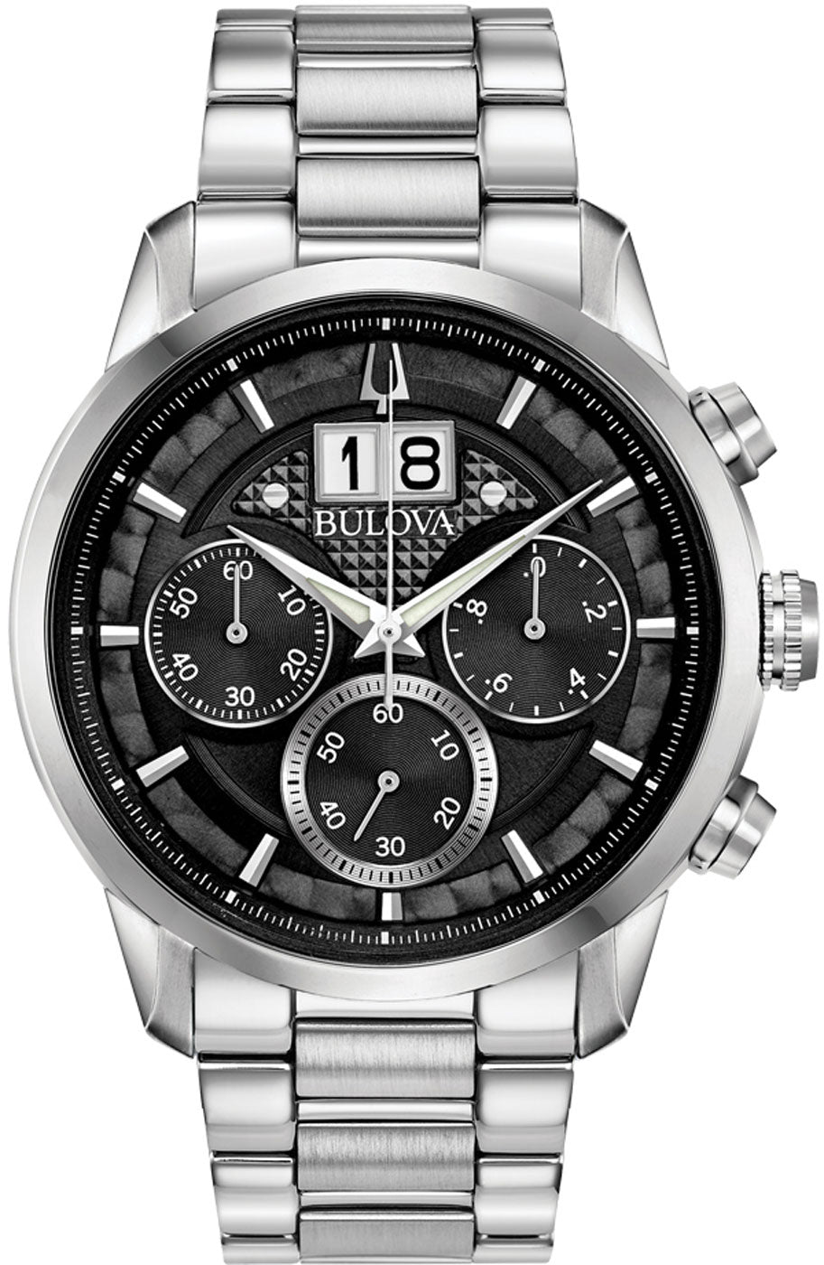 Bulova Classic 96B319 Herren Uhr • Quarz Chronograph • Leuchtzeiger