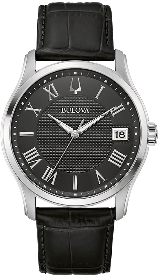 Bulova Wilton 96B390 Herren Uhr • Quarz Uhrwerk • Mineralglas