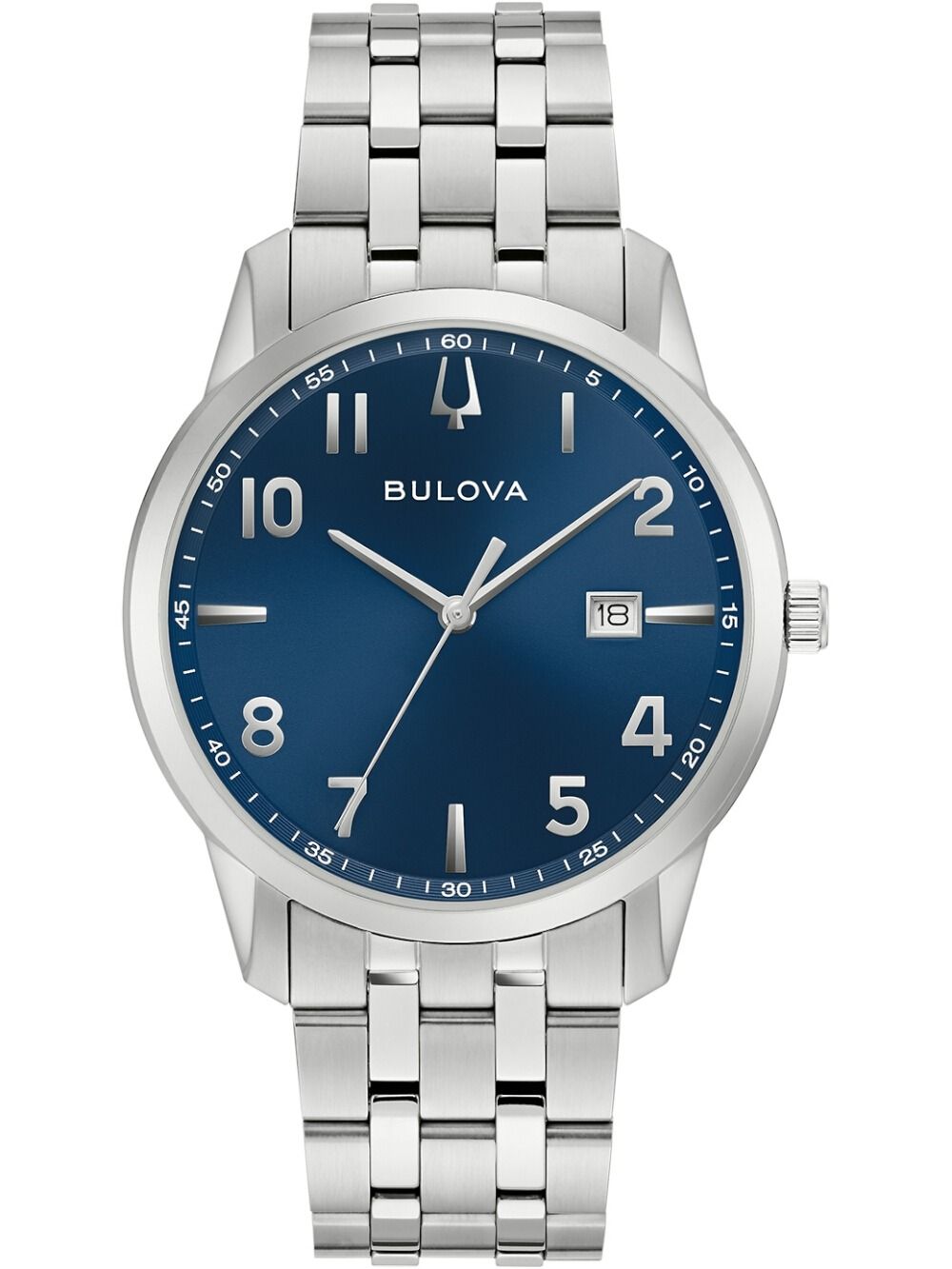 Bulova Classic 96B475 Herren Armbanduhr Blau • Quarzwerk • Datumsanzeige