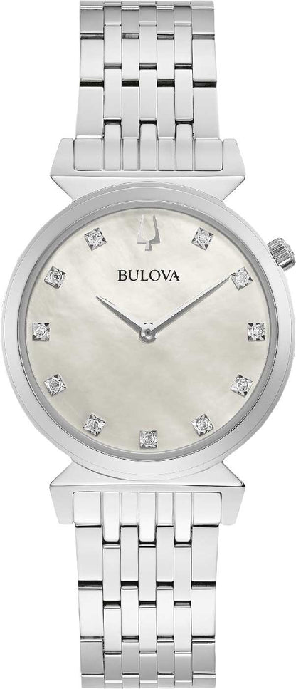 Damenuhr mit Edelsteinen - Bulova Modell: 96P216