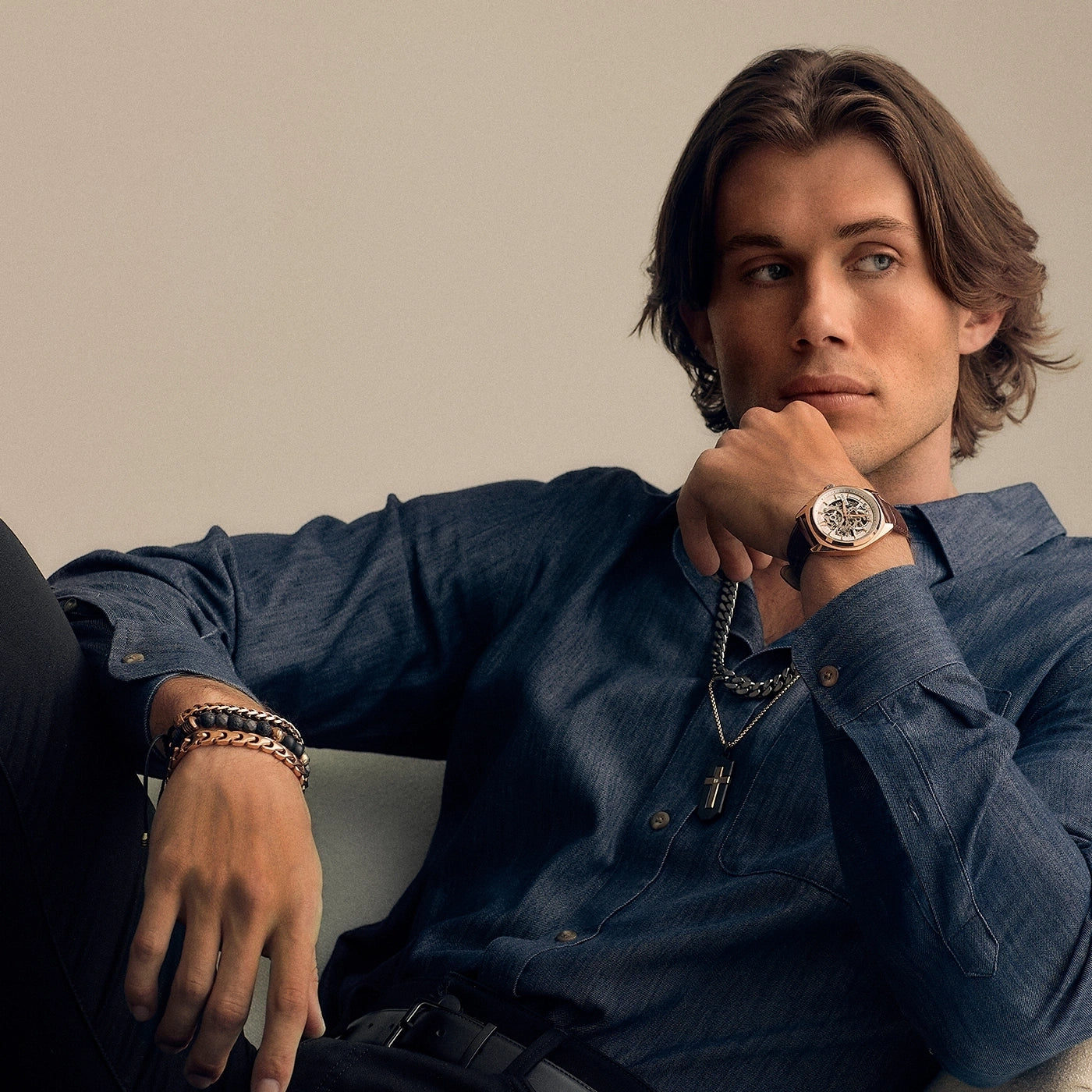 Bulova Surveyor 97A175 Herren Uhr • Automatik • Skelettiertes Zifferblatt