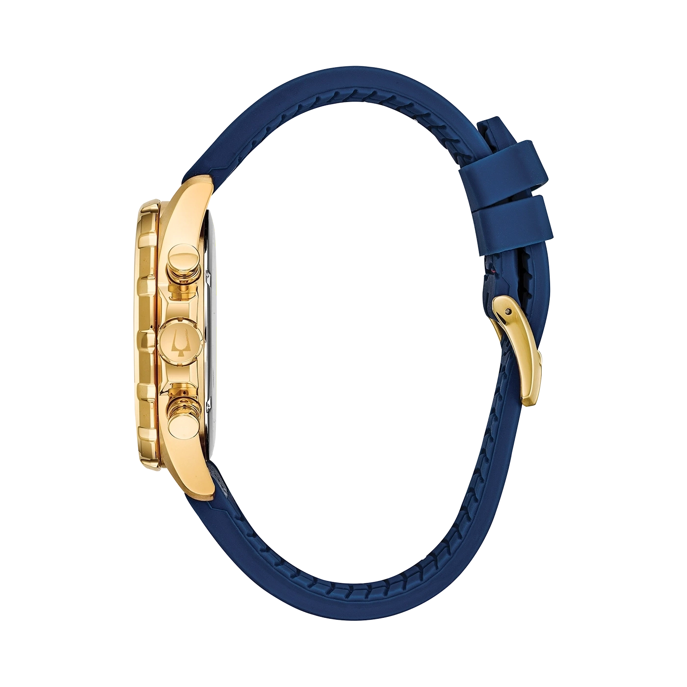 Bulova Marine Star 97B168 Herren Uhr • Quarz Chronograph • Gold-Ton Gehäuse