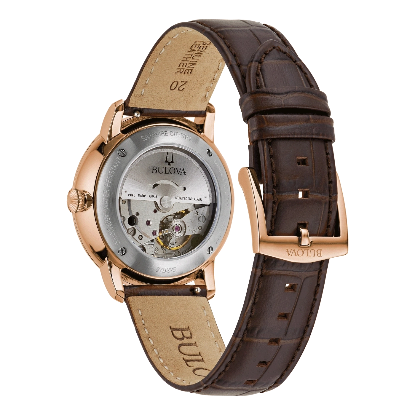 Bulova Hudson 97B225 Herren Uhr • Automatikwerk • Saphirglas