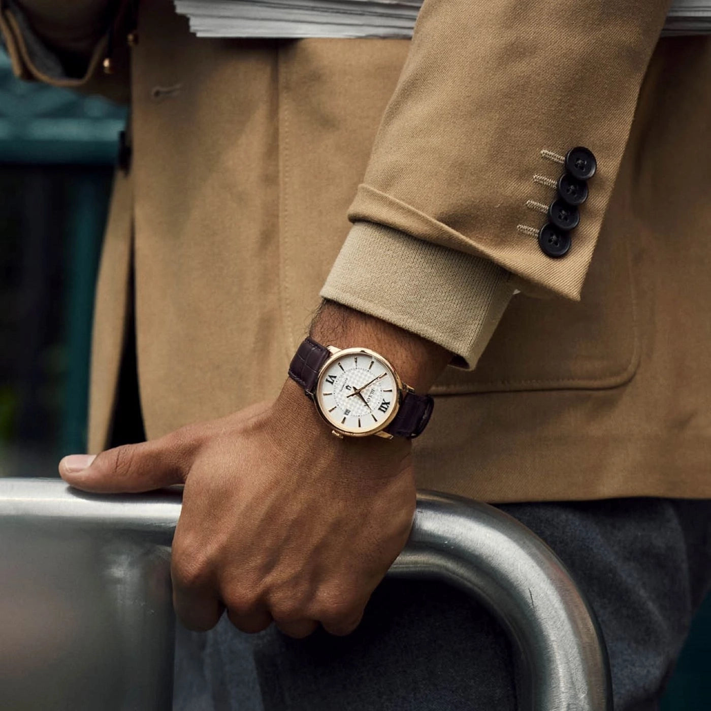 Bulova Hudson 97B225 Herren Uhr • Automatikwerk • Saphirglas