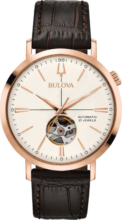 Bulova Aerojet 97A136 Herren Uhr • Automatik • Offene Unruh